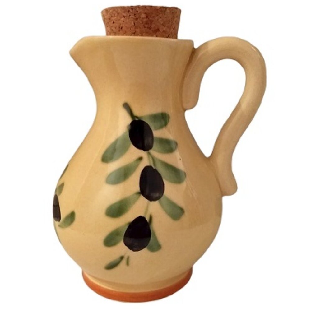 Small Jug Pitcher with Cork Stopper Made in Italy